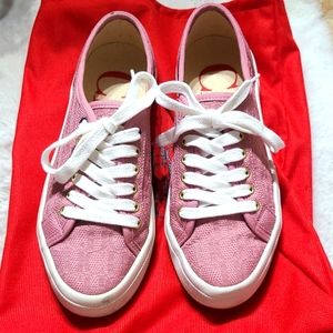 Carolina Herrera pink sneakers